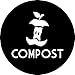 Compost Vinyl Lettering Wall Decal Sticker (Black, 4