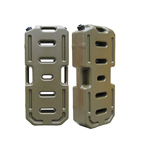 Portable fuel tank thick Polyethylene integrated molding 20L spare car plastic oil drum suitable for long-distance off-road - 3 colors available,Green