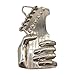 Men Women Fashion Belt Buckle Silver Metal Hand Playing Music Band Guitar Skull z071