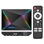 Android 14 TV Box 2025, Android TV Box 14.0 4GB RAM 64GB ROM 1000M Ethernet Smart TV Box 4K 8K WIFI6 R69 Plus TV Box Android 14 H728 Octa-core Android Box 2.4G 5.8G Dual WiFi BT5.0 USB 3.0