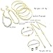 Cocazyw 19pcs Gold Bracelet Set Adjustable Fashion Jewelry Women Gifts