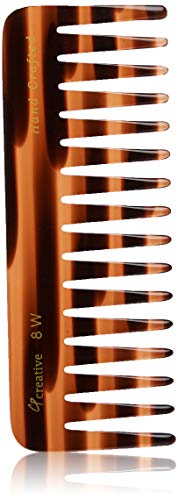 Creative Hair Brushes Handcrafted Tortoise Wide Tooth Comb Large