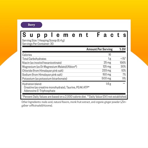 Image of Seeking Health Optimal Electrolyte Powder - with Sodium & Potassium - Support Digestion & Energy with Magnesium Electrolyte Supplement - Berry, 30 Servings