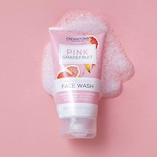 Creightons Pink Grapefruit Refreshing Face Wash (150ml) - Deeply cleanses & purifies without over-drying skin. With added Vitamin E. Dermatologically Tested.