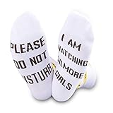 TSOTMO Women Socks TV Shows Gift Please Do Not Disturb I AM Watching TV Shows Socks For Fans