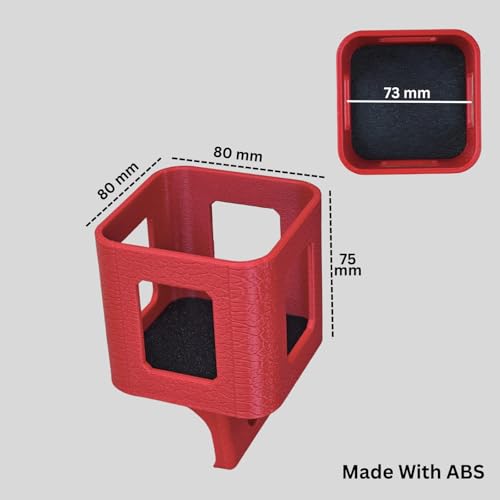 Image of Cup Holder for Jimny (750ml), Dashboard AC Vent Mount, ABS Plastic (Pack of 1) (RED)