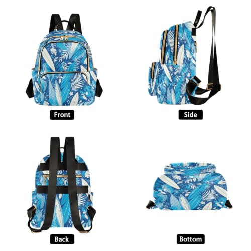 Bookbag de voyage dessin animé et plume bleue, un cadeau pour ado