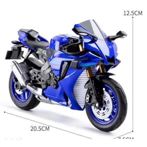 Image of PLUSPOINT Diecast R1 Motorcycle Toy Bike 1:10 Scale Model Vehicles Alloy Simulation Super Bike Also for Car Dashboard Adult Alloy Motorbike Toy Simulation Model Vehicle Toy Street Machine Kids Gift