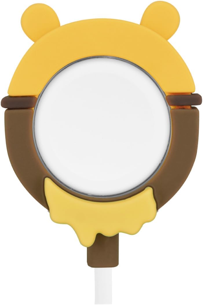 Gourmandise DNG-147PO Disney Characters Apple Watch Genuine Charging Cable Compatible with Silicone Cover, Winnie The Pooh