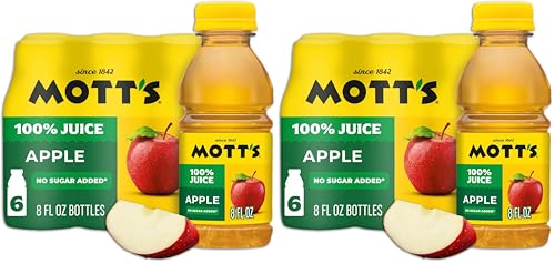 Image of Mott's 100% Original Apple Juice, 8 fl oz bottles, 12 pack