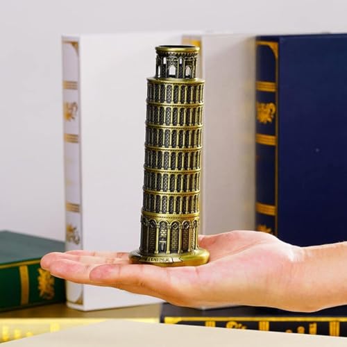 Image of SATYAM KRAFT 3 Pcs Italy World Famous Building for Wedding Decorative Showpeice Idol for Home Decor, Living Room, Gifts, Desk Decor, Stand Holder, Office Desk Tabletop (The Leaning Tower of Pisa)
