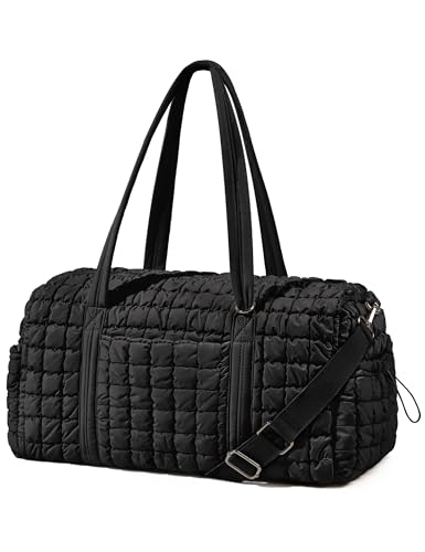 Black Puffer Duffle Bag