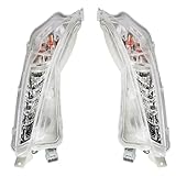 WFLNHB Daytime Running Fog Lights Lamps Turn Signal Replacement for Camry XSE XLE 2015 2016 2017 Driver and Passenger Side 8152006050 TO2530153