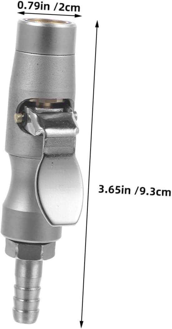Amosfun 2pcs Locking Air Chuck Tire Inflator Adapter Quick Connect, Copper Self-Locking Air Chuck for Car Tire Inflation, Pneumatic Tool Accessory for Automotive Use