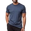 Fresh Clean Threads Men’s Crew Neck T-Shirts – Short Sleeve, Fitted Style, Soft Cotton-Poly Blend, Tag-Free Comfort