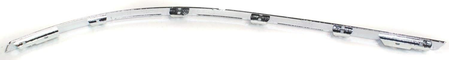 Evan-Fischer Bumper Molding compatible with Ford Five Hundred 2005-2007 Ford Five Hundred 2005-2007 Front LH and RH Side Set Of 2 Chrome