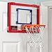 Pop-A-Shot Super Slam Over The Door Mini Basketball Hoop for Adults | 2 Included Basketballs and Pump | Built for Dunks | Breakaway Rim | Shatter Resistant Backboard | 17x12.5 Inches