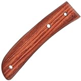 PACKOVE Holzgriff für Küchenmesser aus Braunem Holz mit Einfacher Struktur und Glatter Oberfläche für Messerersatz im Haushalt