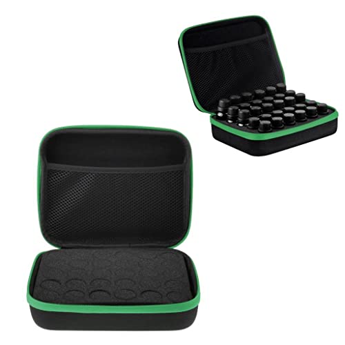 LOVIVER Estojo de transporte de óleos essenciais para 30 frascos de 5 ml, 10 ml e 15 ml, bolsa de ar