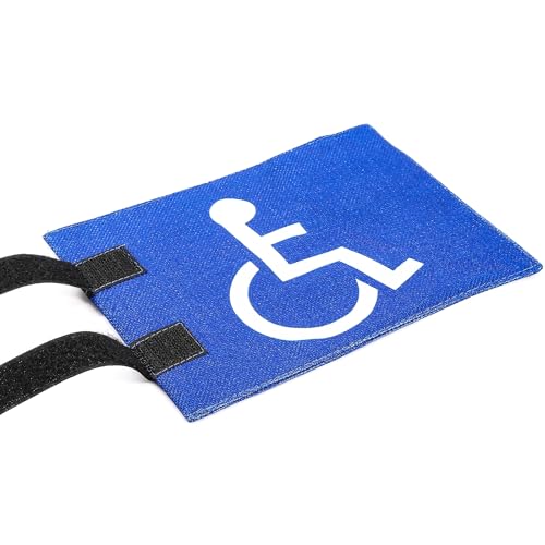 Handicap Flag for Golf Cart with Straps – Easy to Install Golf Cart Flag Holder for Seniors & Disabled (8.26\"X5.9\")