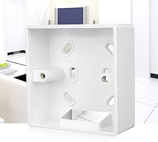Fireproof PVC Outfit Junction Box Mounting Box for 86mm Square Wall Switch Socket Installing Bottom Box