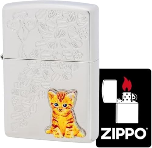 Encendedor Zippo Oil Kitten Hearts Satin miniatura 2