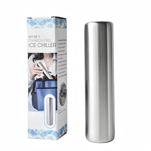 BDB ステンレス保冷剤 アイス保冷剤 長時間 強力 倍速凍結 驚異の保冷力 繰り返し使用可 高耐久 1/2/4 個セット アウトドア・弁当・防災 日本語説明書付き(円筒形,1個入り)