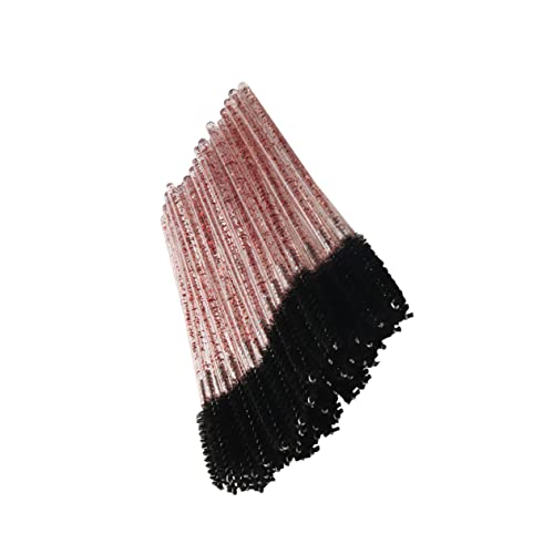 TOVINANNA Disposable Mascara Brush 100pcs Crystal Rod Eyelash Applicators for Separating Lashes