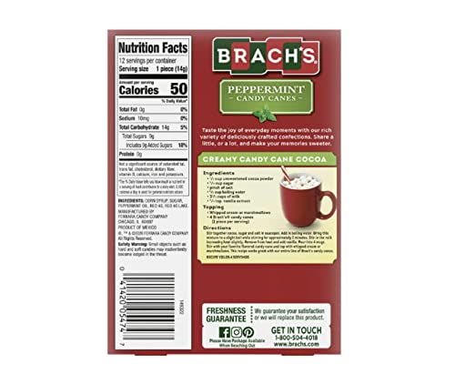 CandyRific | (Red and White) | Brach's Peppermint Holiday Candy Canes, Christmas Stocking Stuffer Candy| 2 Pack- 12 CT | Bonus SameDay Shippers FUN STICKER - Thumbnail 3
