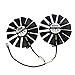 95mm 4PIN 13 Ostrza FDC10M12S9-C Wentylator chłodniczy ASUS ROG STRIX Dual RX 580 570 470 GTX1080TI Karty graficzne Chłodzenie (Blade Color : 1 set FDC10M12S9-C, Blade Quantity : PLD10010S12H)