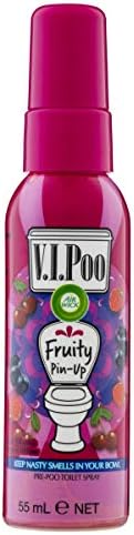 Air Wick V.I.Poo Fruity Pin-Up Pre-Poo Toilet Spray, 55 ml