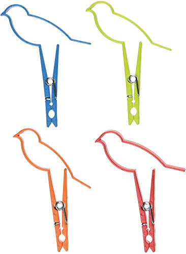 Design Ideas Sparrow Clips, Assorted Colors, Set of 4 Design Ideas Sparrow Clips, Assorted Colors, Set of 4