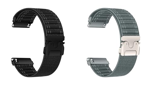 Image of ACM Watch Strap 22mm compatible with Beatxp Unbound Curv Smartwatch | Combo Pack Soft Nylon Clipper Adjustable Belt Band