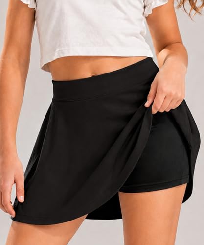 Image of KYDA KIDS Girls 100% Pure Cotton Skater Skirt with Attached Inner Shorts | Ideal for Summer Sports, Play & Casual Wear | Comfortable Fit for Girls Aged 2-16 Years