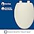 Bemis 7300SLEC Slow Close Toilet Seat, Easy Clean Hinges and Durable Plastic Seat, Made in USA, Elongated, Biscuit
