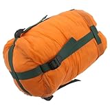 DECORNIJIA Bolsas de Compresión para Saco de Dormir 38X18 CM Nylon Resistente y Ligera Color Naranja para Camping y Senderismo Almacenamiento y Ahorro de Espacio Mochilas de Viaje