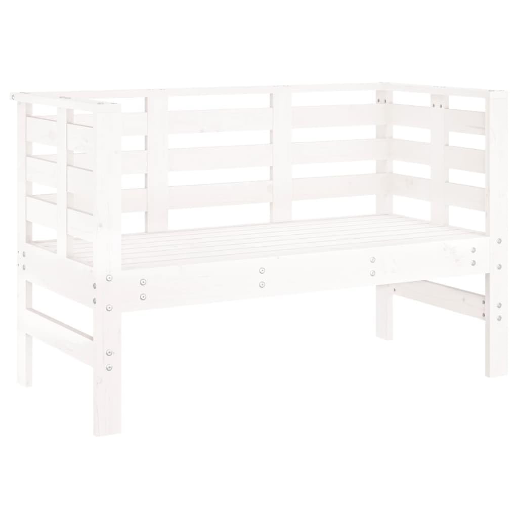 Vidaxl (White Pine) Garden Bench Loveseat Outdoor Bench Seat Patio Bench Solid Wood Pine