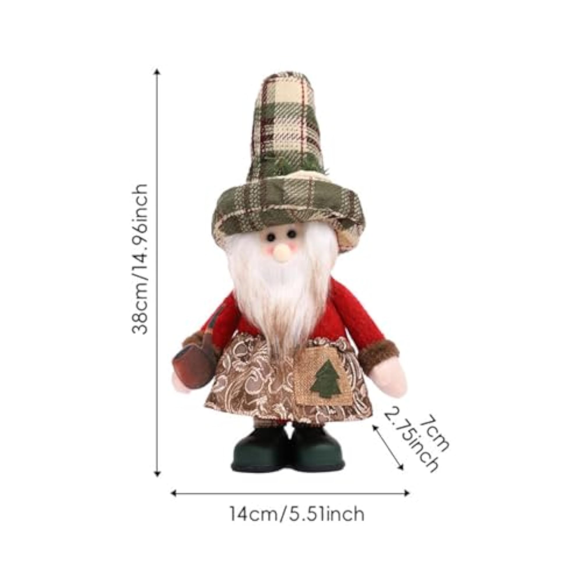Plush Doll Stuffed Christmas Figurine Ornament