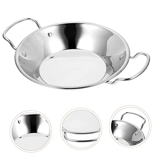 Wok de acero inoxidable con doble asa Luxshiny miniatura 6