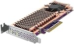 QNAP QM2-2P-384A Dual M.2 NVMe SSD Expansion Card - Supports Two 2280/22110 Gen3 x4 Drives, PCIe Gen3 x8 Host Interface, Low-Profile Bracket Included (2 x SSD)