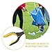 GRADENEVE Foldable 3-Section Trash Grabber Clamp, Long Handle Garbage Picker Tool for Outdoor Sanitation, Lightweight Litter Reacher for Home and Industrial Cleanup