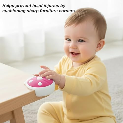 Image of Safe-O-Kid Basic Corner Safety Combo | 4 NBR Corner Protectors, 4 Smiley Shape Corner Guards & 2 Tear Shape Corner Protectors | Soft Furniture Edge Protection Childproofing Kit - Assorted