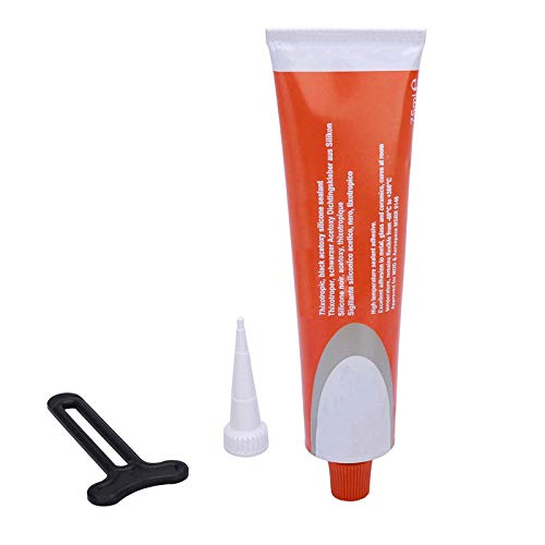 SPARES2GO Pegamento para puerta de horno de vidrio adhesivo de alta temperatura resistente al calor...