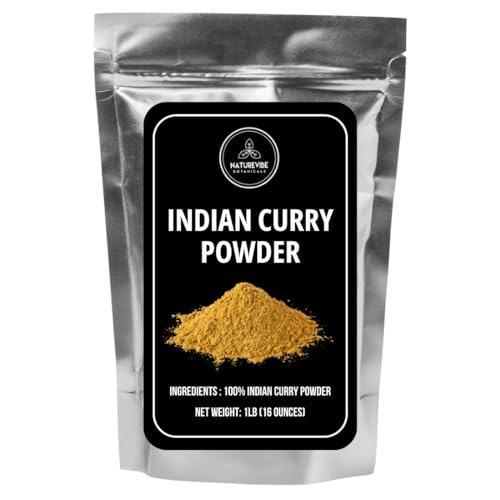 Indian Curry Powder 1lb by Naturevibe Botanicals | Non GMO and Vegan | Adds Flavour and Aroma (16 Ounces)