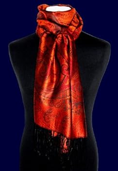 LORENZO CANA Pashmina pour l´homme - écharpe de 100% soie avec les