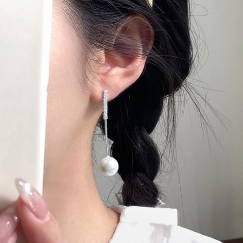 Pendientes de serpiente pendientes perlas hileras diamantes accesorio orejas 2