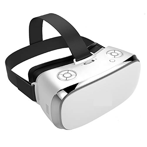 VR Gläser, WiFi Virtual Reality mit 5,5 Zoll 2k Display, eingebauter 4000 mAh-Batterie, Anti-blauem Licht und Augenschutz (Color : White)