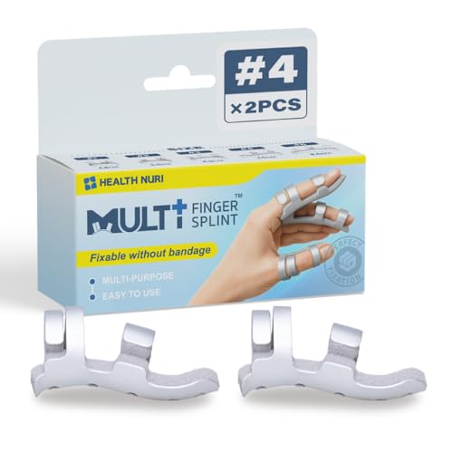 MULTI FINGER SPLINT 2er-Set Fingerschiene ohne Bandage Aluminium/Schaumstoff Größe 15 Stabilisierung bei Fingerverletzungen (#4)