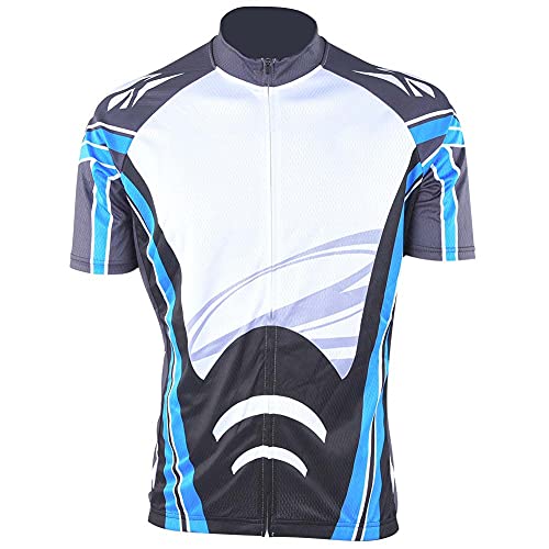 Jersey de vélo hommes manches courtes respirant pour cyclisme estival