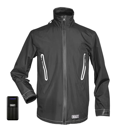 Sealey 5V Heated Rain Jacket - Small with Power Bank - HJ01KIT